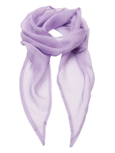 Ladies Chiffon Scarf - lilac, UNICA