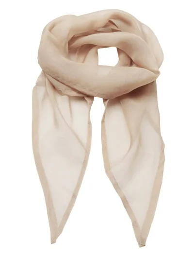 Ladies Chiffon Scarf - natural, UNICA