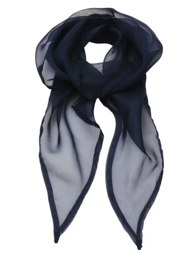 Ladies Chiffon Scarf - navy, UNICA
