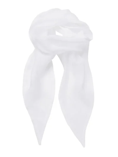 Ladies Chiffon Scarf - white, UNICA