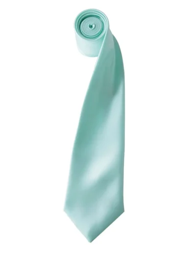 Colours Collection Satin Tie - aqua, UNICA