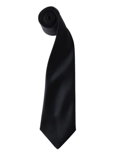 Colours Collection Satin Tie - black, UNICA