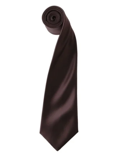 Colours Collection Satin Tie - brown, UNICA