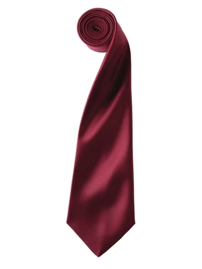 Colours Collection Satin Tie - burgundy, UNICA