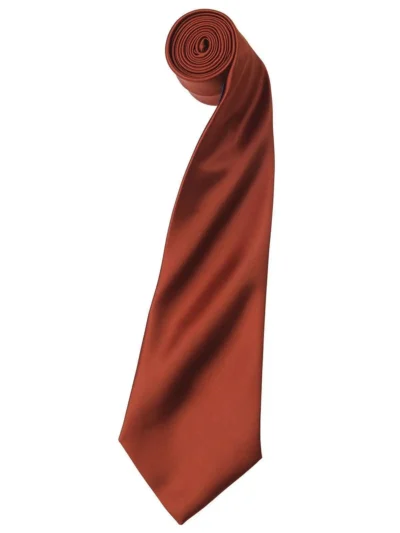 Colours Collection Satin Tie - chestnut, UNICA