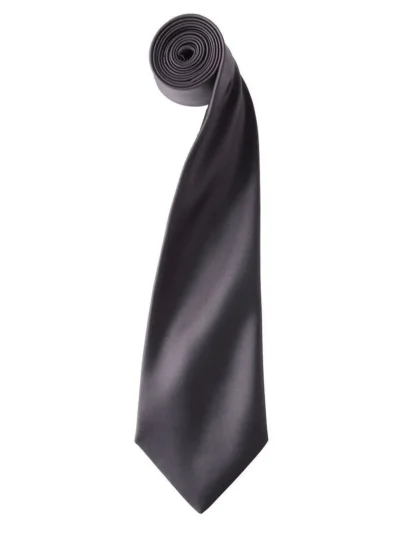 Colours Collection Satin Tie - dark grey, UNICA