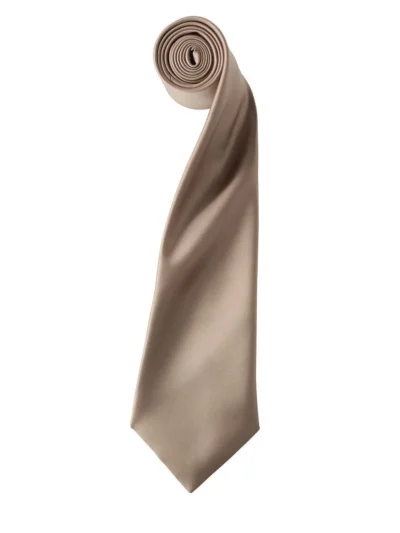 Colours Collection Satin Tie - khaki, UNICA