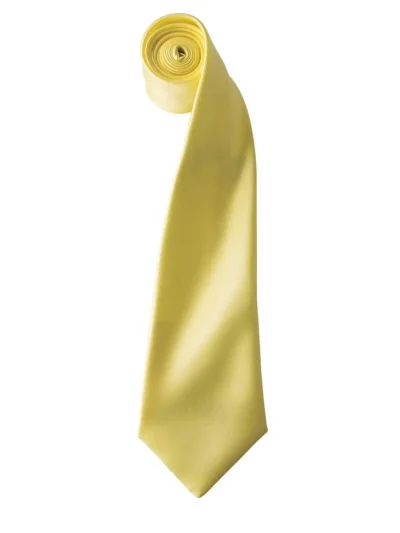 Colours Collection Satin Tie - lemon, UNICA