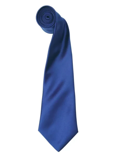 Colours Collection Satin Tie - marine blue, UNICA
