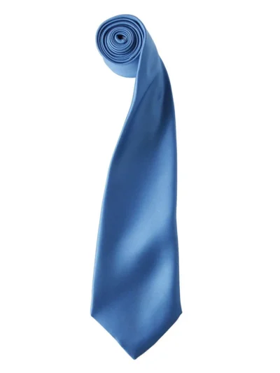 Colours Collection Satin Tie - mid blue, UNICA