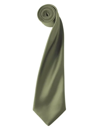 Colours Collection Satin Tie - olive, UNICA
