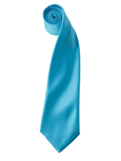 Colours Collection Satin Tie - turquoise, UNICA
