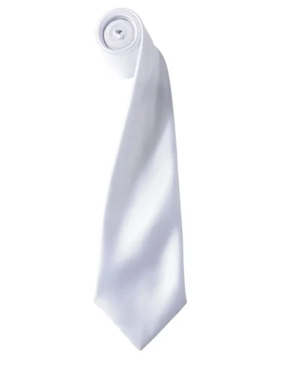 Colours Collection Satin Tie - white, UNICA