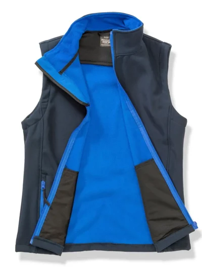 Womens Printable Softshell Bodywarmer - navy/royal, XS