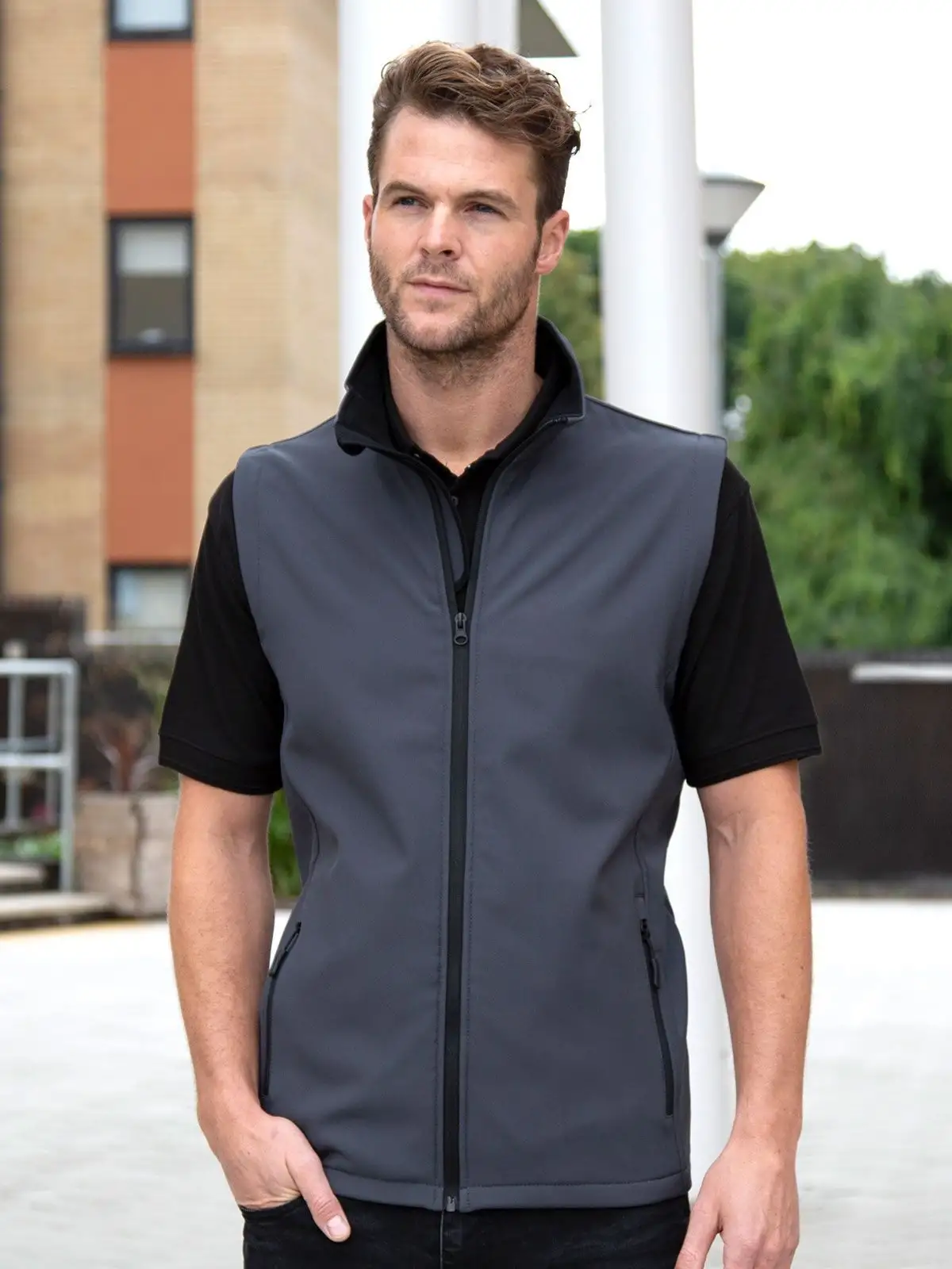 Softshell bodywarmer stampabile