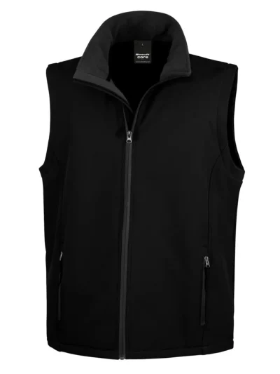 Softshell bodywarmer stampabile - black/black, 4XL