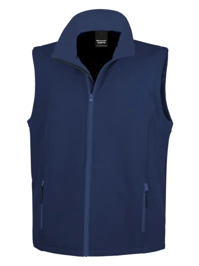 Softshell bodywarmer stampabile - navy/navy, M