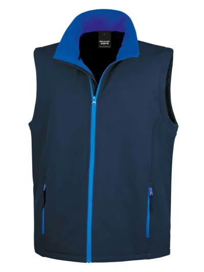 Softshell bodywarmer stampabile - navy/royal, L