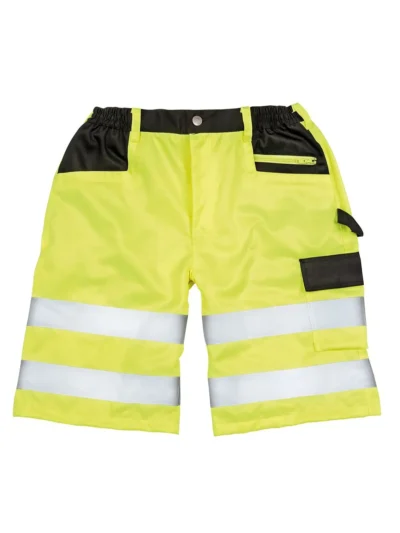 Safety Cargo Shorts - fluorescent yellow, L