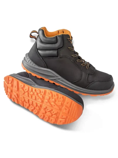 Stirling Safety Boot - black/grey/orange, 38