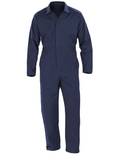 Recycled Action Overall With Zip Front - navy, M