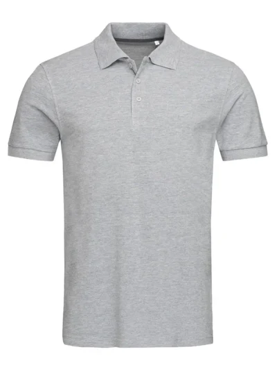 Lux Polo - grey heather, M