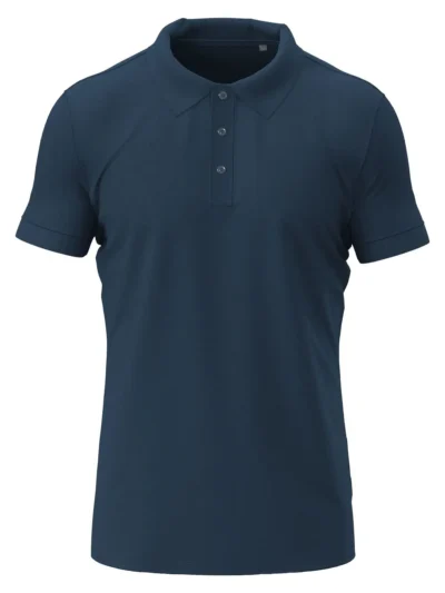 Stretch Polo - navy blue, XL