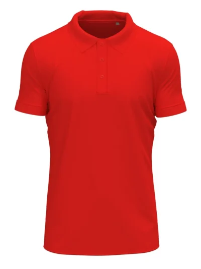 Stretch Polo - scarlet red, 3XL