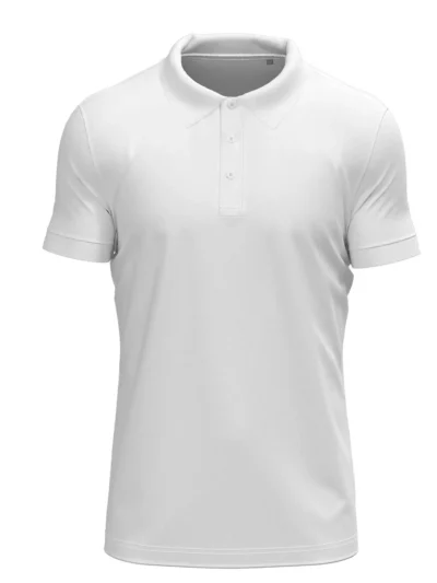 Stretch Polo - white, XXL