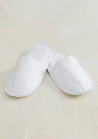Waffle Mule Slippers - white, 42/46