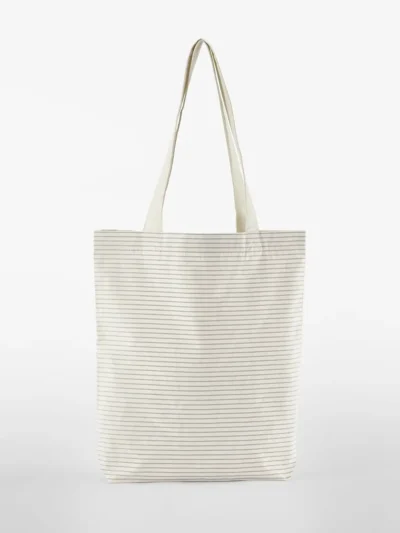 Striped Organic Cotton Tote - grey stripe, UNICA