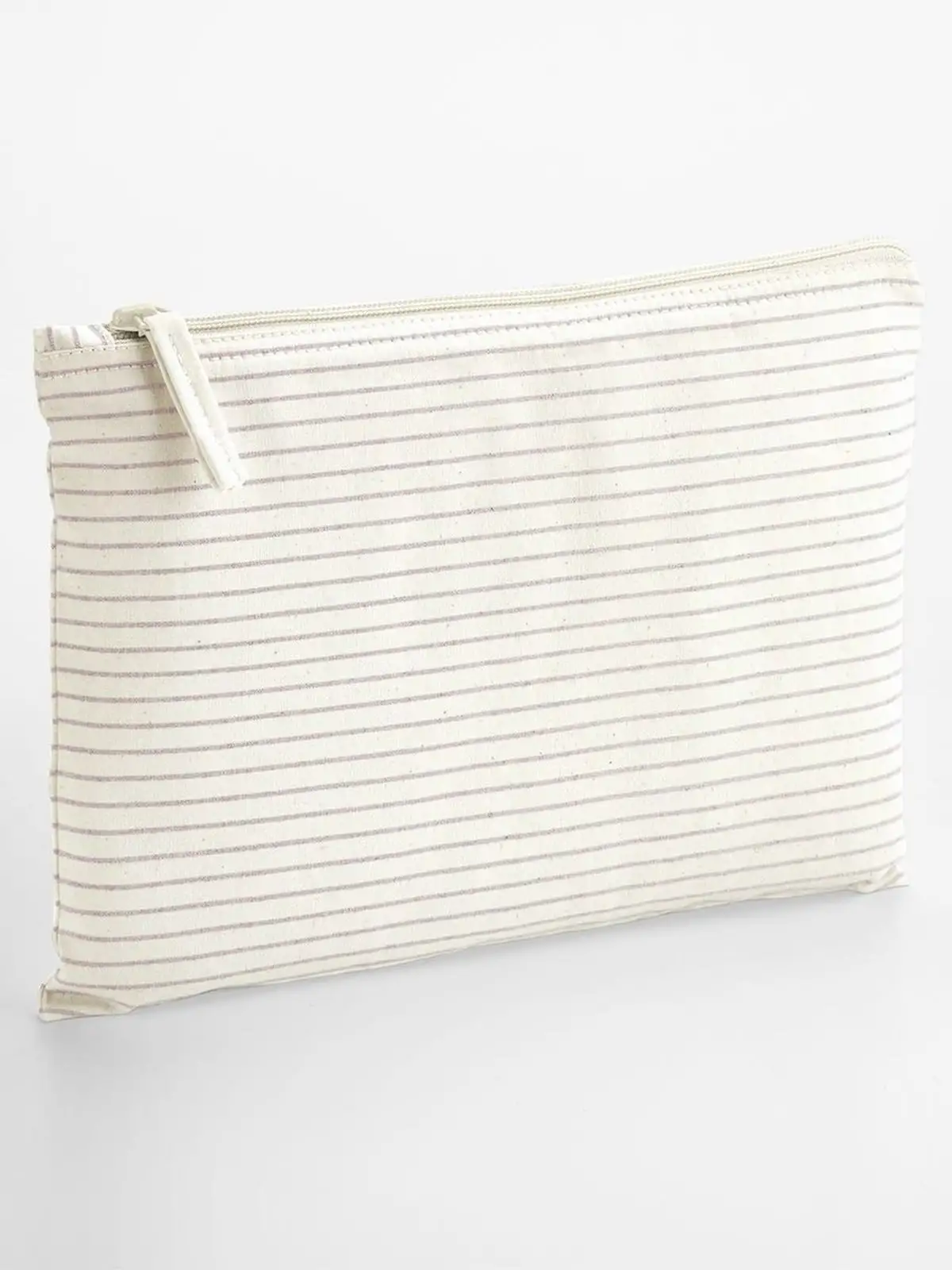 Striped Organic Cotton Accessory Pouch