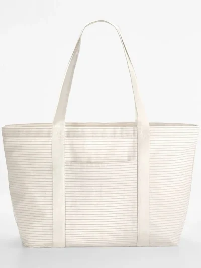 Striped Organic Cotton Shopper - red stripe, UNICA
