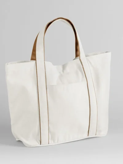 Courtside Medium Tote - soft white/caramel, UNICA